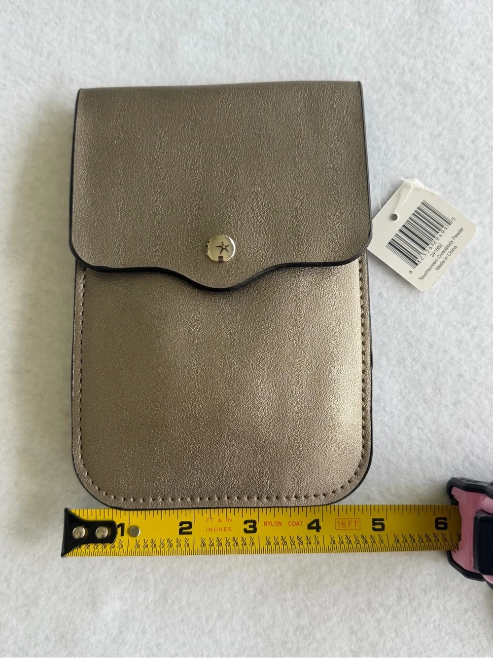 Bijoux Terner Metallic Bronze Crossbody Phone Pouch